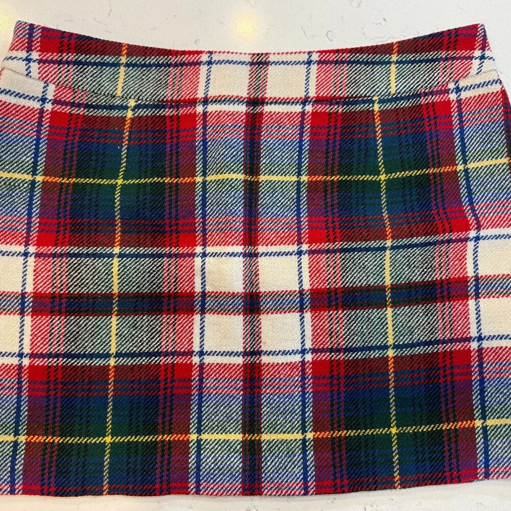 J. Crew Tartan Mini Skirt